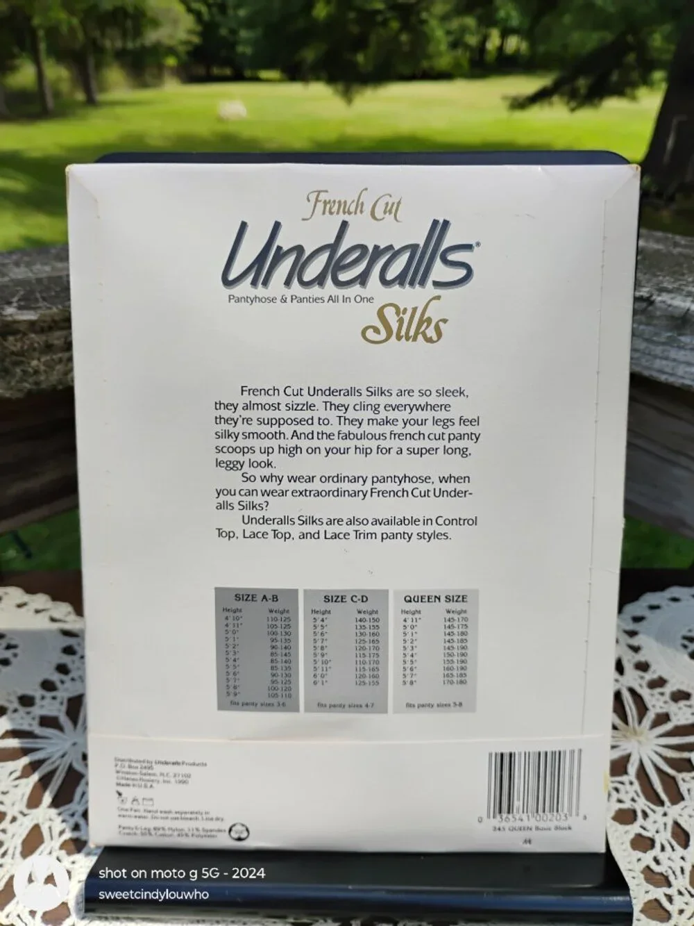 Hanes Underalls French Cut Silks pantyhose sandalfoot Q sz Basic Black vtg 1990